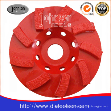 125mm Diamond Swirl Cup Wheel for Concrete